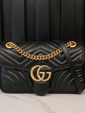 GUCCI GG Marmont Small Shoulder Bag Matelassé